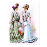 1901 Vintage Dresses Postcard