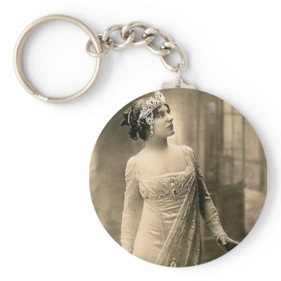 1905 Evening Gown Key Chains by tnmpastperfect