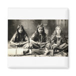 1905 Girls playing dress up Magnet