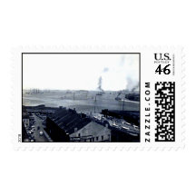1906 Boston Harbor Postage Stamp