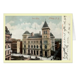 1906 Post Office ALBANY NEW YORK NY Vintage! card