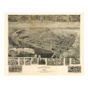 1907 Chestertown, MD Birds Eye View Panoramic Map posters by PaperTimeMachine 1907 Chestertown, MD Birds Eye View Panoramic Map posters
