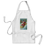1907 Santa Claus on Toboggan aprons