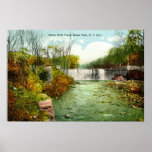1908 caídas del río Bronx, parque de Bronx, New Yo Impresiones