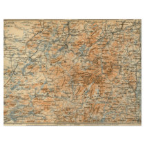 1909 Adirondacks Map from Baedeker's Travel Guide flyers by ZephyrusBooks 1909 Adirondacks Map from Baedeker's Travel Guide flyers