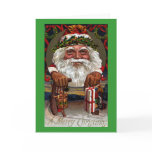 1909 Santa Claus Dangling Gifts Cards