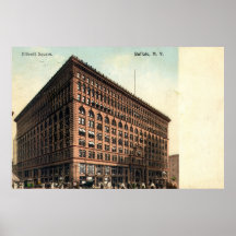 1909 Vintage Ellicott Square, Buffalo, NY Posters