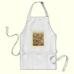 1910 Aerial View Map - Yellowstone National Park aprons
