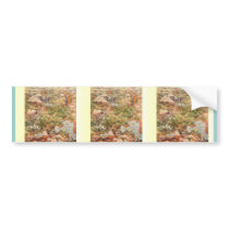 1910 Aerial View Map - Yellowstone National Park Bumper Stickers