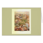 1910 Aerial View Map - Yellowstone National Park Greeting Card