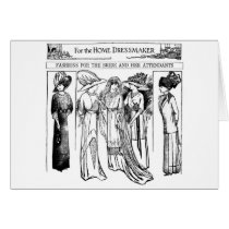 1910 Brides and Attendants Gowns Card