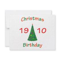 1910 Christmas Birthday invitations by christmasbirthday911 1910 Christmas Birthday invitations