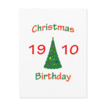 1910 Christmas Birthday Post Card