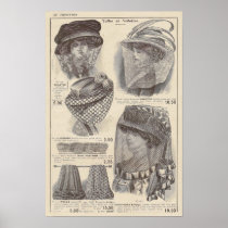 1910 Edwardian French Fashion Print