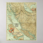 1910 Map of the Grand Trunk Pacific Railway Poster