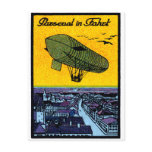 1910 Parseval Airship Poster Post Cards