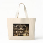 1910 Penn Station NYC Magic Lantern Slide Sepia Bag
