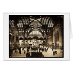 1910 Penn Station NYC Magic Lantern Slide Sepia cards