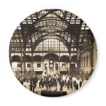 1910 Penn Station NYC Magic Lantern Slide Sepia magnets