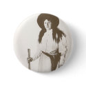 1910 Photo of a Cowgirl buttons by YesterdayCafe 1910 Photo of a Cowgirl buttons