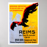 1910 Reims Air Show Poster