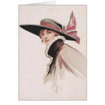 1910 Vintage Woman with Bonnet Cards