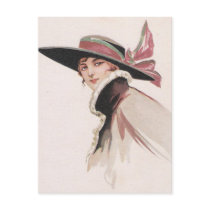 1910 Vintage Woman with Bonnet Post Cards