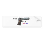 1911 .45 semi auto bumper sticker