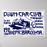 1911 Barcelona Car Club Poster
