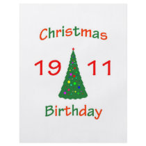 1911 Christmas Birthday Full Color Flyer