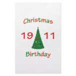 1911 Christmas Birthday Customized Stationery