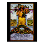 1911 Kansas Poster Postcard