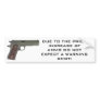 1911 Warning Shot Bumper Sticker