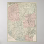 1912 Adirondacks Map Poster
