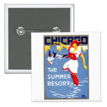 1912 Chicago, The Summer Resort Buttons