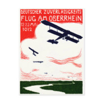 1912 German Aviation Poster Postcard