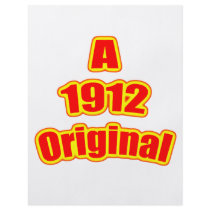 1912 Original Red Full Color Flyer