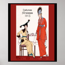 1913 Costumes Parisienne Posters