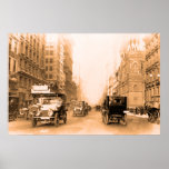 1913 Fifth Avenue New York sepia vintage photo posters