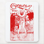 1913 French Carnival Poster, red Mouse Pads