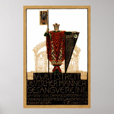 1913 German Choral Society Poster by historicimage