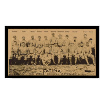1913 New York Giants Fatima Tobacco Card Poster posters