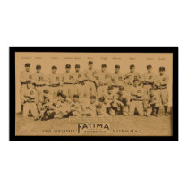 1913 Philadelphia Philles Tobacco Card Poster posters