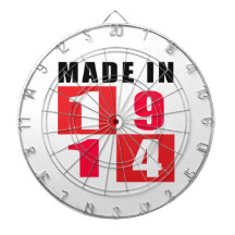 1914 made in designs dartboards