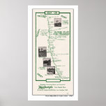 1914 Map, Dutch Flat to Truckee - Poster