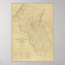 1914 Map of Fauquier County, Virginia Posters