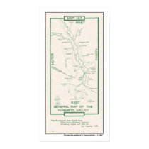 1914 Map of Yosemite Valley posters