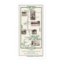 1914 Map, San Miguel to San Luis Obispo posters