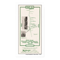1914 Map, Santa Cruz to Boulder Creek posters by shaughey 1914 Map, Santa Cruz to Boulder Creek posters