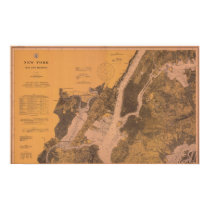 1914 New York Upper Harbor Nautical Chart Poster posters by sailorpatp 1914 New York Upper Harbor Nautical Chart Poster posters